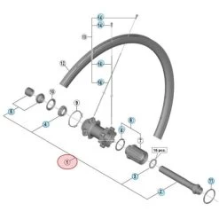 Axe Traversant Complet De Moyeu Arrière Shimano Ultegra FH-RS770