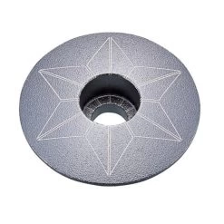 Bouchon De Potence Supacaz Star Capz Anodisé 31,8mm - Gris