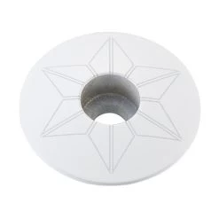 Bouchon De Potence Supacaz Star Capz Thermolaqué 31,8mm - Blanc
