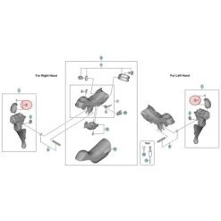 Capot Frontal De Manette De Vitesses Et De Frein Shimano Dura Ace ST-R9100