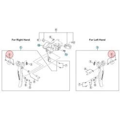 Capot Frontal Pour Levier Shimano Ultegra ST-6770