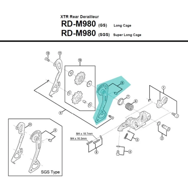 Chape Externe De Dérailleur Shimano - Y5XC98060 1 Chape Externe De Dérailleur Shimano - Y5XC98060