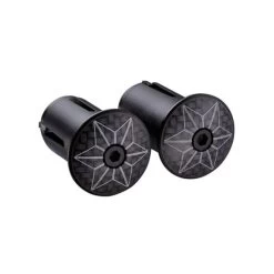 Embout De Guidon Supacaz Star Plugz Anodized - Carbone