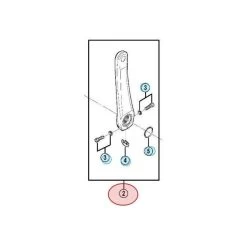 Manivelle Gauche Shimano 105 FC-5700