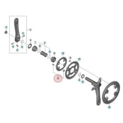 Vis Cheminée Pour Petit Plateau Shimano Tiagra FC-4703 - X4